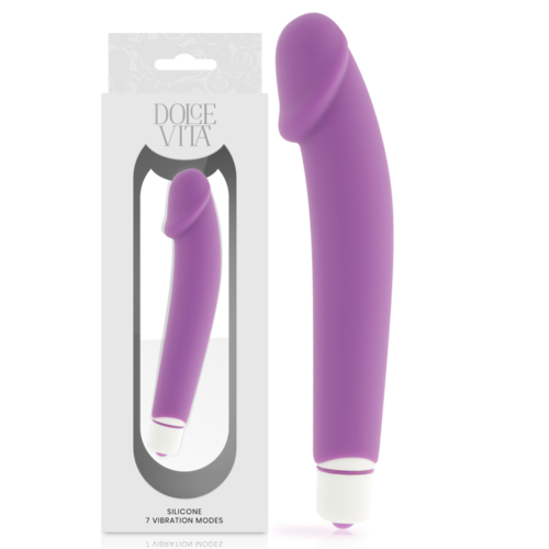 DOLCE VITA - REALISTIC VIBRADOR SILICONA LILA