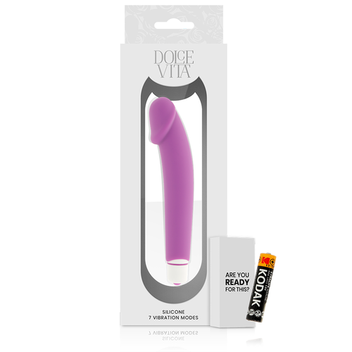 DOLCE VITA - REALISTIC VIBRADOR SILICONA LILA