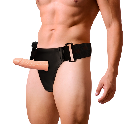 HARNESS ATTRACTION - RNES HUECO GREGORY CON VIBRADOR 16.5 CM -O- 4.3 CM