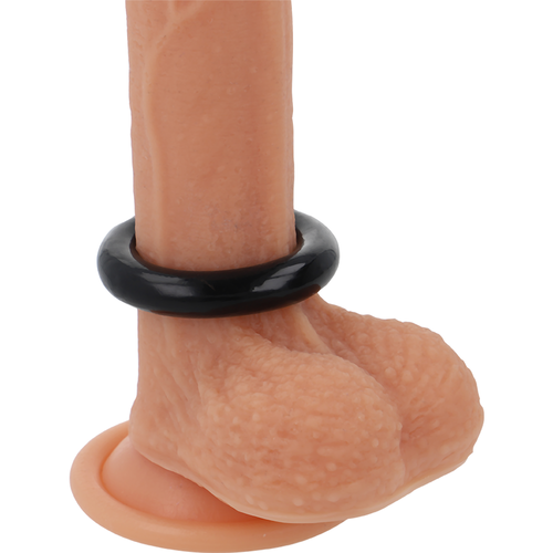 POWERING - SUPER FLEXIBLE Y RESISTENTE ANILLO PENE  4.5CM NEGRO