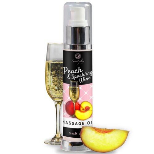 SECRETPLAY - ACEITE MASAJE MELOCOTÓN & CAVA 50 ML