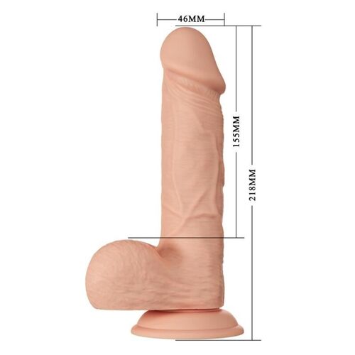 BAILE - BEAUTIFUL ENCOUNTER BAHAMUT DILDO REALISTICO FLEXIBLE 21.8 CM NATURAL