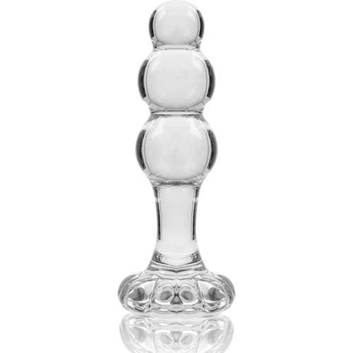 NEBULA SERIES BY IBIZA - MODELO 1 PLUG CRISTAL BOROSILICATO 10.7 X 3 CM TRANSPARENTE