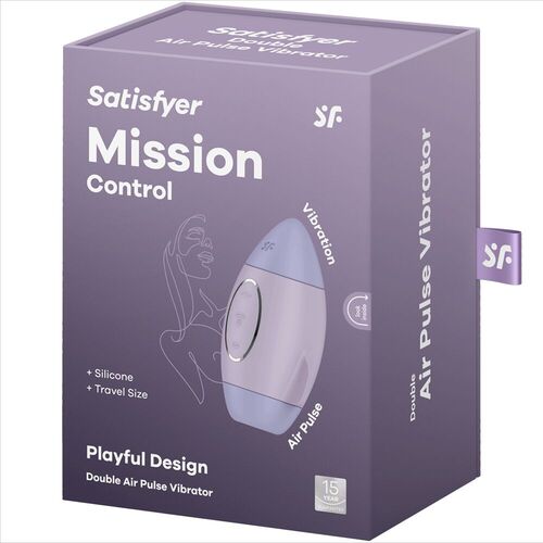 SATISFYER - MISSION CONTROL LILA VIBRADOR PEQUEO DE DOBLE IMPULSO