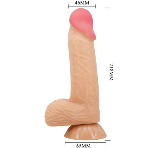 PRETTY LOVE - SLIDING SKIN SERIES DILDO REALSTICO CON VENTOSA PIEL DESLIZANTE 20.6 CM