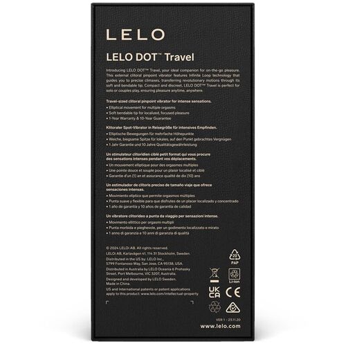 LELO - DOT TRAVEL ESTIMULADOR DE CLTORIS ROSA