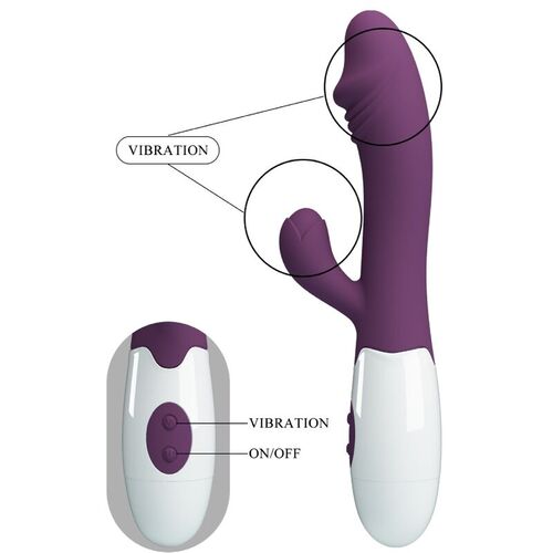 PRETTY LOVE - SNAPPY VIBRADOR PUNTO G MORADO