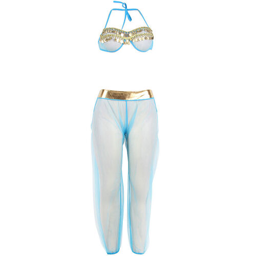 SUBBLIME - SET DE LENCERIA INDIA STYLE AZUL S/M