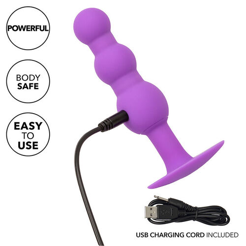 CALEXOTICS - FIRST TIME PLUG ANAL CON TRIPLE CUENCAS 10 VIBRACIONES VIOLETA