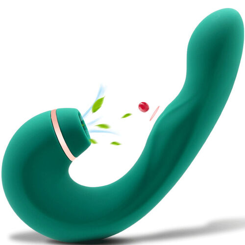 ARMONY - VIBRADOR & SUCCIONADOR FLEXIBLE VERDE