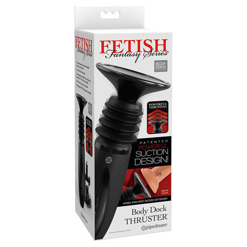 FETISH FANTASY SERIES - BODY DOCK THRUSTER SUJETA DILDOS CON 7 MODOS DE EMPUJE NEGRO