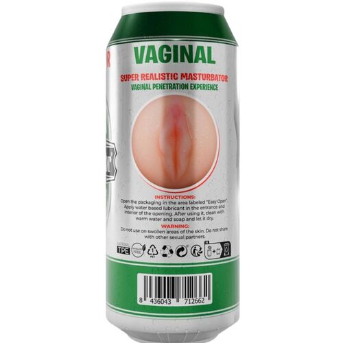 ALIVE - MASTURBADOR MASCULINO VAGINA LATA CERVEZA