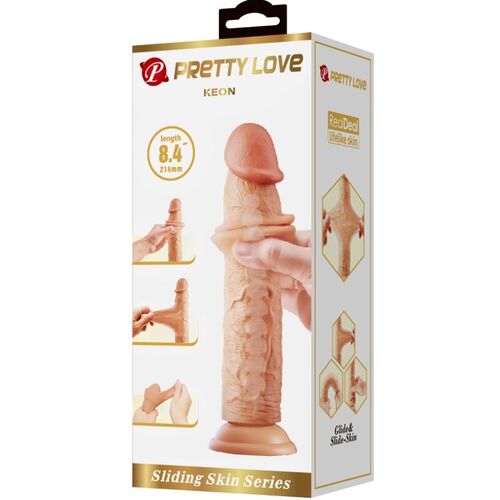 PRETTY LOVE - KEON DILDO REALÍSTICO 21 CM NATURAL