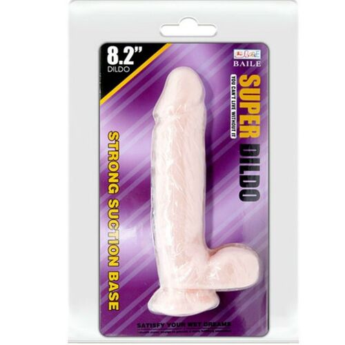 BAILE SUPER DILDO REALISTICO NATURAL 21.5 CM